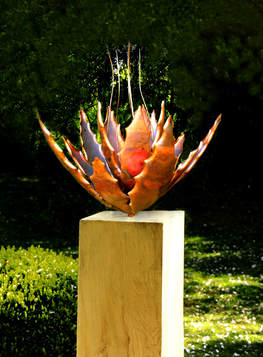 Picture of Copper Pod Form sculpture